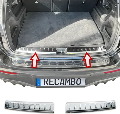 Zdjęcie produktu dla Chromowana wewnętrzna osłona zderzaka ze stali nierdzewnej pasuje do Mercedes EQB | typ X243 | rok produkcji od 2021&gt
