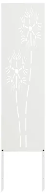 Image de vidaXL Toile pare-vue jardin blanc 32 x 140 cm