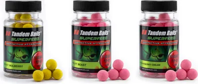 Produktbild von Tandem Baits 3-er Set SuperFeed Diffusion Mini Fluo Pop-Up Fruit Flavour Mix Karpfen-Pop-Ups, Karpfen Angeln ohne Mühe, Köder zum Große-Fische-Angeln, Karpfenzubehör für Profis & Hobby-Angler 12 mm 3 g