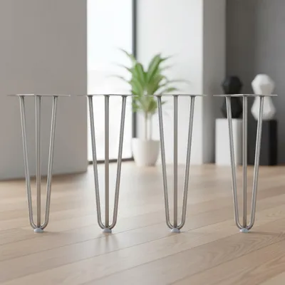 Zdjęcie produktu dla Zestaw 4 nóg do stołów Hairpin 36 cm stalowe nogi do mebli nogi do stołów
