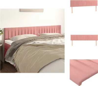 Produktbild von vidaXL Kopfteile 2 Stk. Rosa 90x5x78/88 cm Samt -  Kopf- & Fußenden
