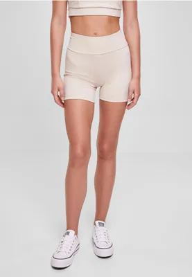 Produktbild von Urban Classics TB4802 | Ladies Recycled High Waist Cycle Hot Pants Frauen Sporthose - Farbe: softseagrass - Größe: 4XL