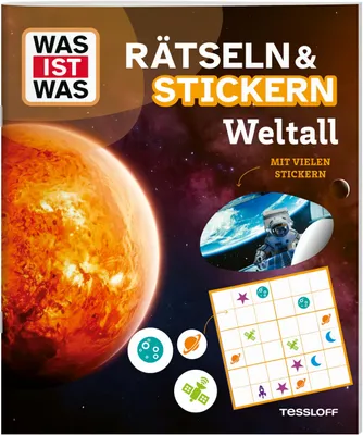 Obrázek produktu pro WAS IST WAS Rätseln und Stickern: Weltall