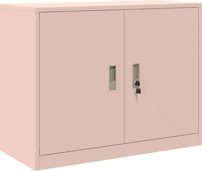 Productafbeelding van vidaXL Opbergkast, roze, 90 x 40 x 70 cm, staal