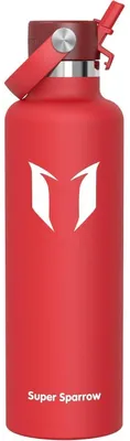 Produktbild von Trinkflasche Edelstahl Thermobecher 1000 ml C-Lava BPA-Frei mit Strohhalm für Sport Outdoor