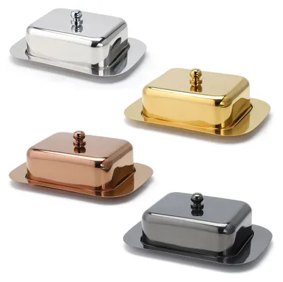 Image de Echtwerk Beurrier en acier inoxydable argenté, Couleur:Argent
