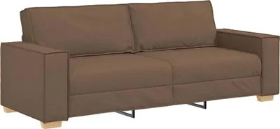 Image de Canapé 3 places Marron 180 cm Tissu