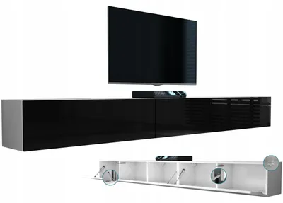 Zdjęcie produktu dla Szafka rtv pod telewizor nowoczesna minimalistyczna 260 270 265cm