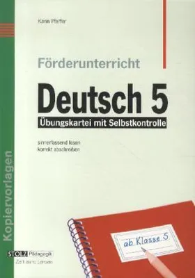 Produktbild von Förderunterricht Deutsch 5. Schuljahr