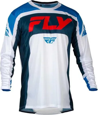 Obrázek produktu pro Fly Racing Lite Tričko s dlouhým rukávem Bílá, modrá M Pánská Bílá, modrá M