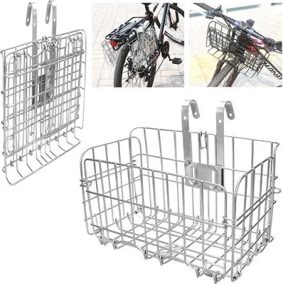 Produktbild von Famanu Faltbare und abnehmbare Fahrradkorb vorne mit Schnellverschluss