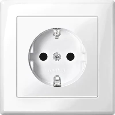 Produktbild von Merten SCHUKO-Steckdose pws/gl MEG2300-1419