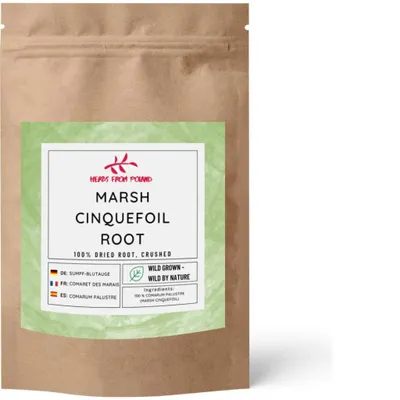 Produktbild von Herbs from Poland Sumpfblutwurzwurzel – Stärkt Magen und Darm, Adstringierend & Entzündungshemmend, 100% Natürlich – 200g