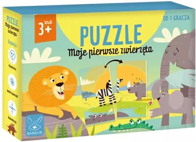 Produktbild von Puzzle 12 elementów. Moje pierwsze puzzle, zwierzęta