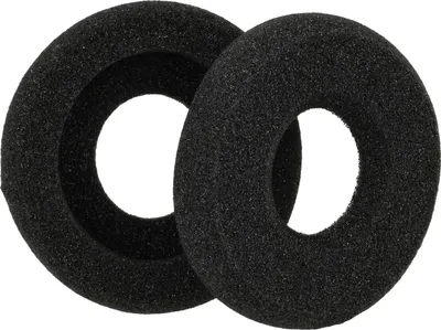 Produktbild von vhbw 2x Ohrpolster kompatibel mit Plantronics SupraPlus H261H, H251 Kopfhörer Headset, Schaumstoff Schwarz