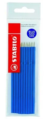 Produktbild von Mine für Kugelschreiber "Liner 308", blau, 0,38mm, 10 Stück, STABILO