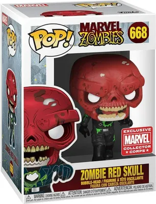 Produktbild von Funko Pop! Marvel: Zombie Red Skull #668 Marvel Collector Corps Exclusive