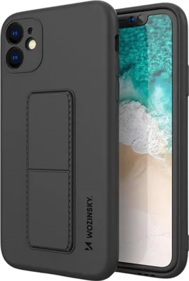 Image de Wozinsky Kickstand Case Silicone Case with Stand Iphone 11 Pro Black