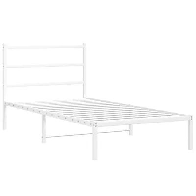 Immagine prodotto di Giroletto con Testiera Metallo Bianco 100x190 cm