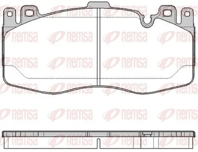 Produktbild von REMSA Bremsbeläge Satz Vorne Bremsklötze für BMW 5 Touring (F11) 1742.00