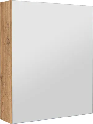 Zdjęcie produktu dla Szafka łazienkowa z lustrem lustrzana wisząca do łazienki dąb wotan 50 cm