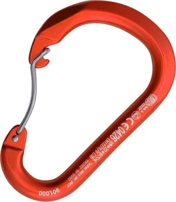 Obrázek produktu pro KONG hliníková karabina "PADDLE" 110 mm, červená, zámek na pádlo