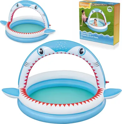 Produktbild von Aufblasbarer Pool mit Sprinkler, 163 x 127 x 92 cm, Bestway 53157