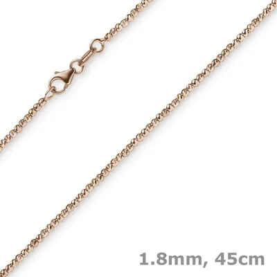 1-8mm-Kugelkette-diamantiert-750-Rotgold-45cm