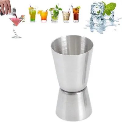Produktbild von Edelstahl Cocktail-Maß 20/40ml Doppelbecher