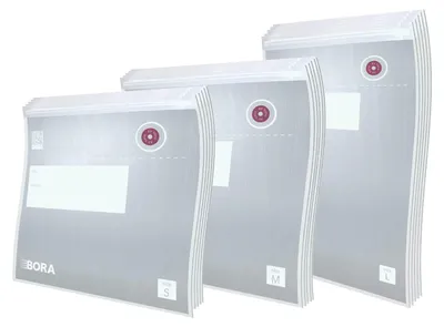 Zdjęcie produktu dla BORA QVACVBES, Woreczek do pakowania próżniowego, 2,1 l, Przezroczysty, 15 szt., 260 mm, 200 mm