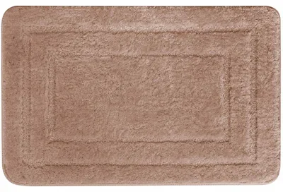 Produktbild von Badematte Badezimmerteppich Rutschfest Weich Beige ALOR 50x80 cm