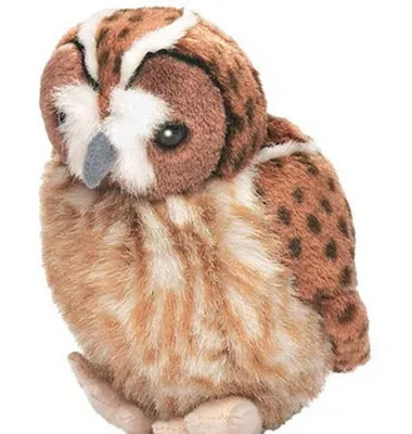 Image de Wild Republic Chouette avec son marron/blanc 15 cm Peluche