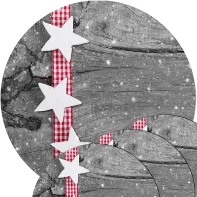 Immagine prodotto di Set di 4 tovagliette lavabili con stelle di Natale rotonde