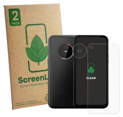 Produktbild von 2x ScreenLeaf Schutzfolie für Gigaset GX6 (Display+Kamera) Displayschutz Display Schutz Folie Klar Transparent