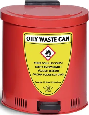 Produktbild von asecos Sammelbehälter 20 l,Stahl,rot
