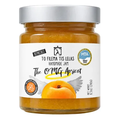 To Filema Tis Lelas Aprikosenkonfitüre 240 g auf weißem Grund