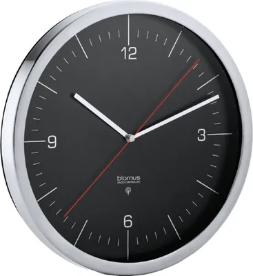 Produktbild von Blomus "Blomus 65895 Funkuhr Wanduhr CRONO schwarz"