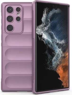 Immagine prodotto di Samsung S22 Ultra 5G Custodia, Custodia protettiva in silicone TPU morbido antiurto per Samsung Galaxy S22 Ultra 5G Viola