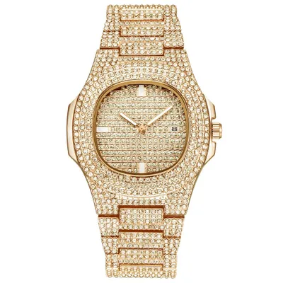 Zdjęcie produktu dla Złoty Zegarek RO-14319 z Cyrkoniami - Elegancja i Styl KP14319