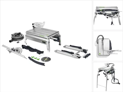 Produktbild von Festool Tischzugsäge CS 50 EBG PRECISIO, incl. 1x Kreissägeblatt, Absaug-Set, Zubehör, Karton