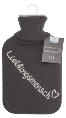 Produktbild von Cremefarbene Wärmflasche, Lieblingsmensch