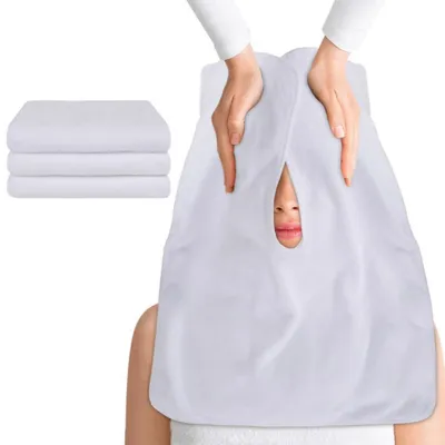 Immagine prodotto di Salviette per la pulizia del viso in microfibra, set da 3, 40x50 cm, colore bianco