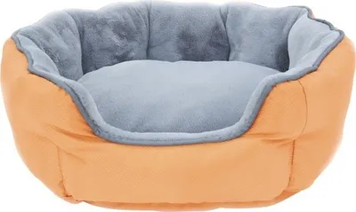 Produktbild von Hundebett ThermoSwitch Santorini S 45 x 38 cm orange/grau