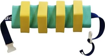 Produktbild von Schwimmgürtel Kinder mit Sicherheitsverschluß 60cm Länge Farbe Gelb Grün