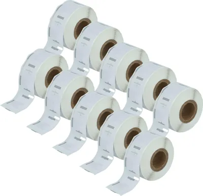 Produktbild von vhbw 10x Rolle 12mm x 24mm (1000 Etiketten) Ersatz für Dymo 11353 für Drucker Weiß