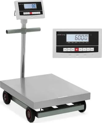 Obrázok produktu pre Expondo Steinberg Systems platforma váha - 600 kg / 0,1 kg - 50 x 60 cm - pojazdná - kg / lb - LCD
