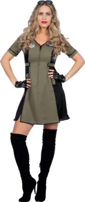 Produktbild von Top Gun Piloot Damen Kleid Kostüm 38