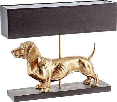 Obrázek produktu pro Dekorační stolní svítidlo Gold Dog výška 48cm
