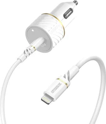 Immagine prodotto di Otterbox OTT0388A Caricabatterie Auto Usb C Cavo Usb C Lightning 1 M 18 W Bianco