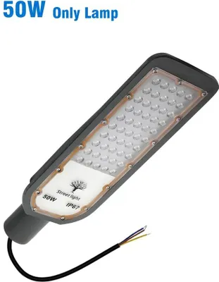 Produktbild von LED Außenleuchte - Straßenlampe 50W - AC 85–265V - IP67 Wasserdicht - Aluminiumgehäuse - Blaues Licht